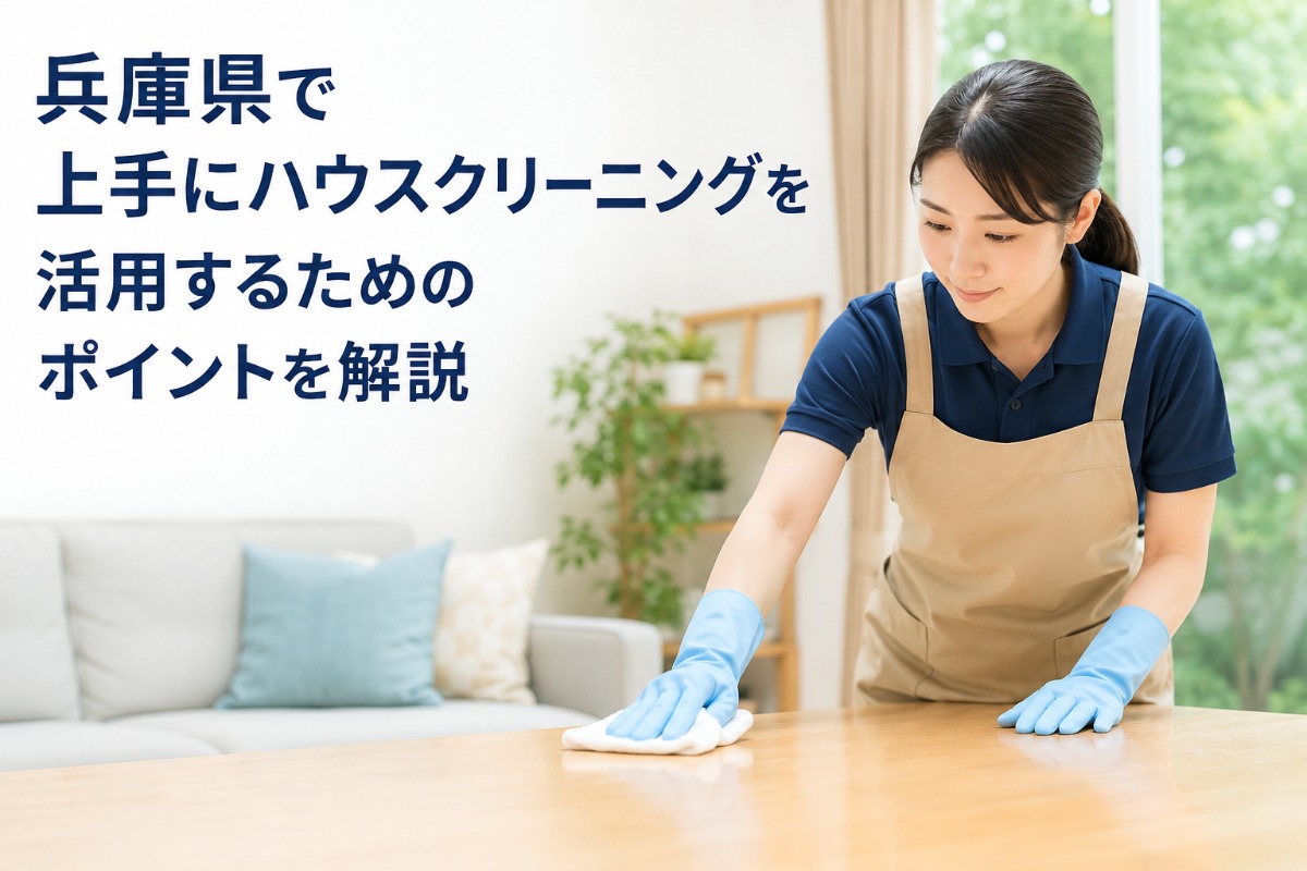 兵庫県で上手にハウスクリーニングを活用するためのポイントを解説